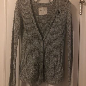 Abercrombie Kids Grey Knitted Cardigan